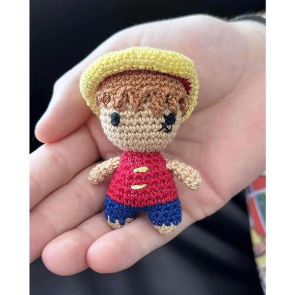 Other - Handmade Crochet Mini Doll Figurine Cool Dude